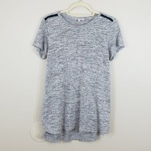 Rosie Pope Asymmetrical Gray Split Sides Top